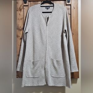 Nicole Miller Full Zip Knit Cardigan XL Speckle Pattern